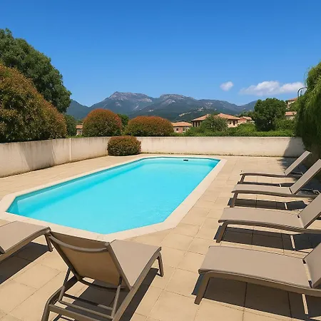 Beau T3 - Vue & Piscine - A Funtana 아파트 *